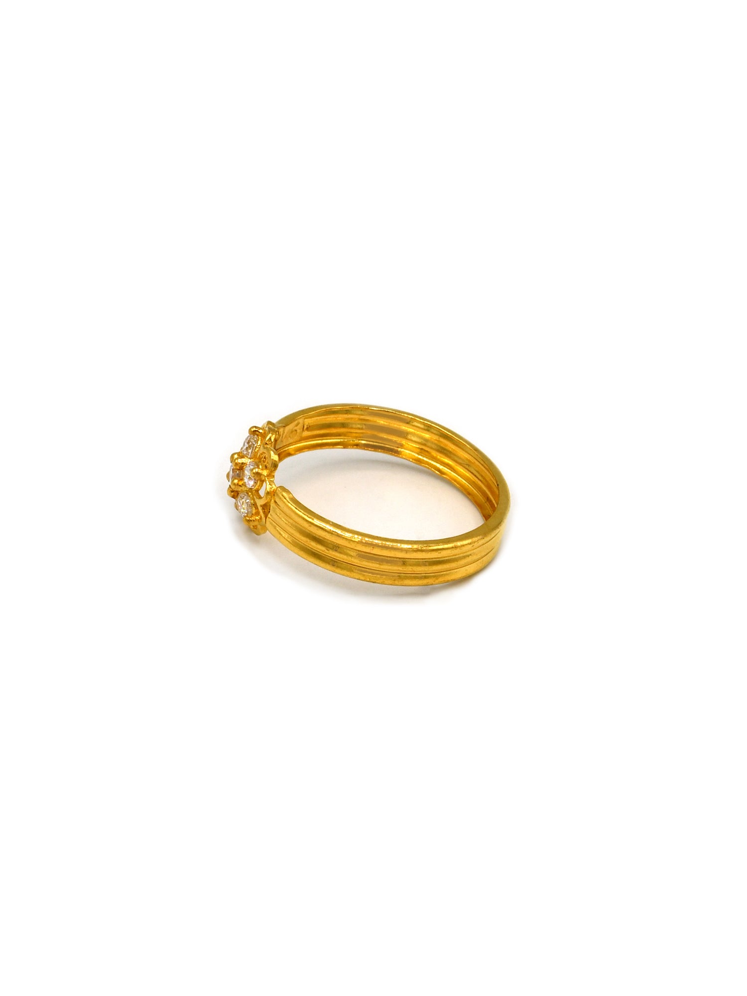 22ct Gold CZ Ladies Ring