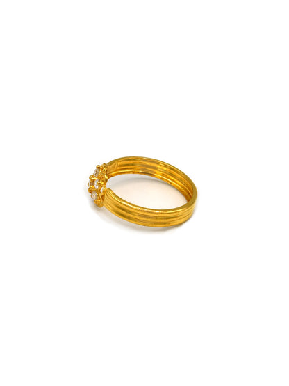 22ct Gold CZ Ladies Ring