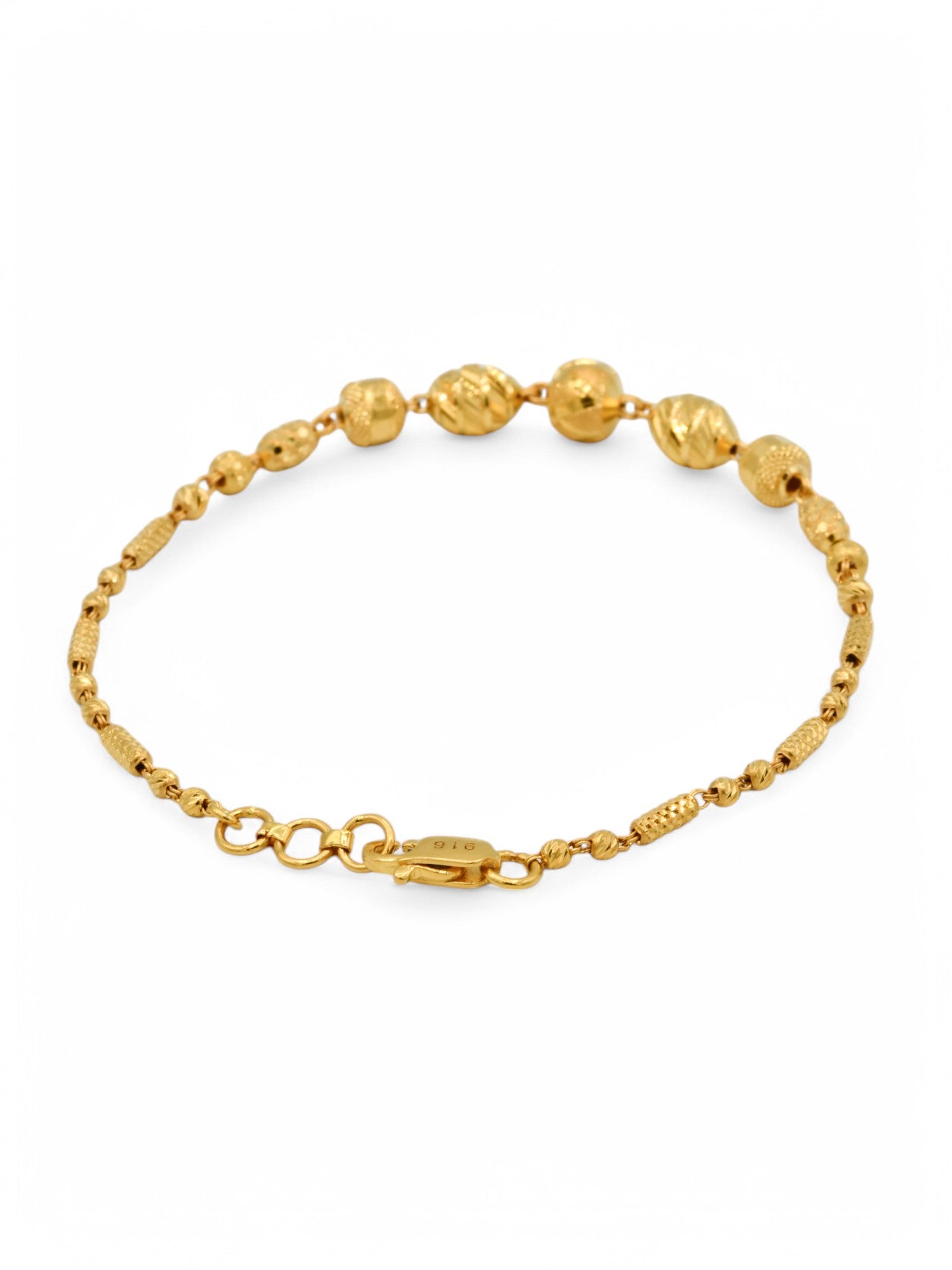 22ct Gold Ball Bracelet