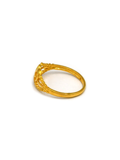 22ct Gold Heart Ladies Ring