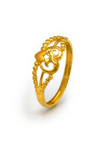 22ct Gold Heart Ladies Ring