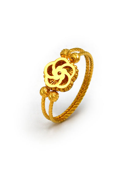 22ct Gold Ladies Flower Ring