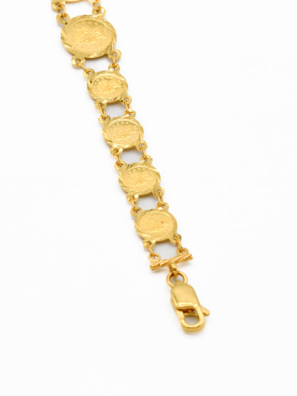 22ct Gold Sovereign Coin Bracelet