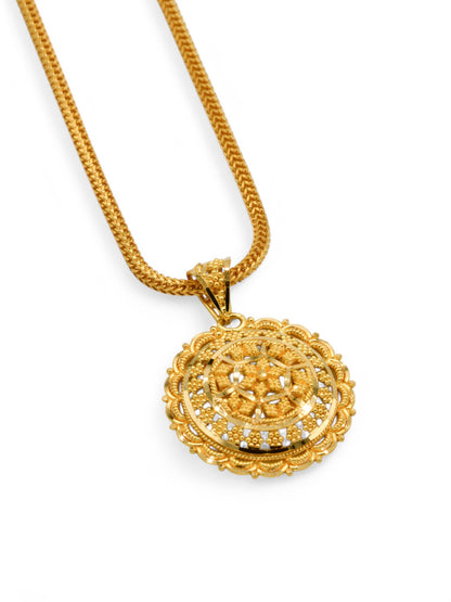 22ct Gold Filigree Pendant Set