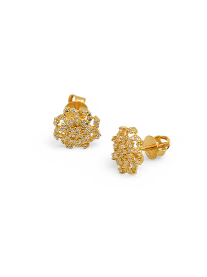 22ct Gold CZ Pendant Set