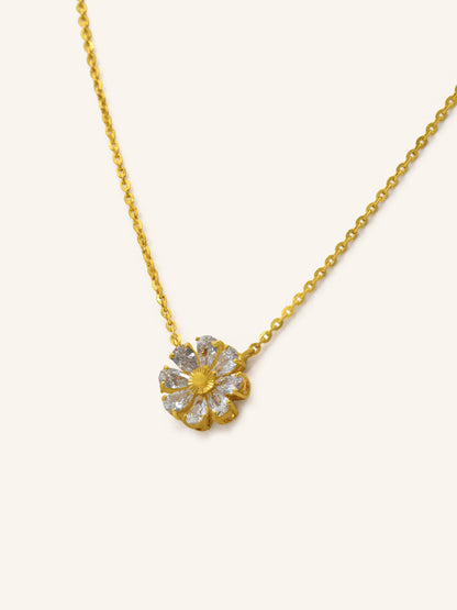 22CT GOLD CZ NECKLACE SET 12.85 GRAMS - Roop Darshan