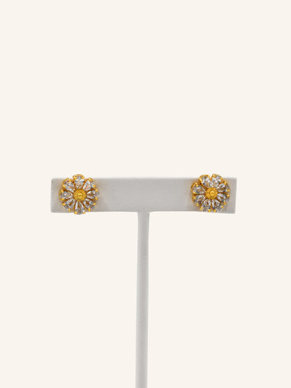 22CT GOLD CZ NECKLACE SET 12.85 GRAMS - Roop Darshan