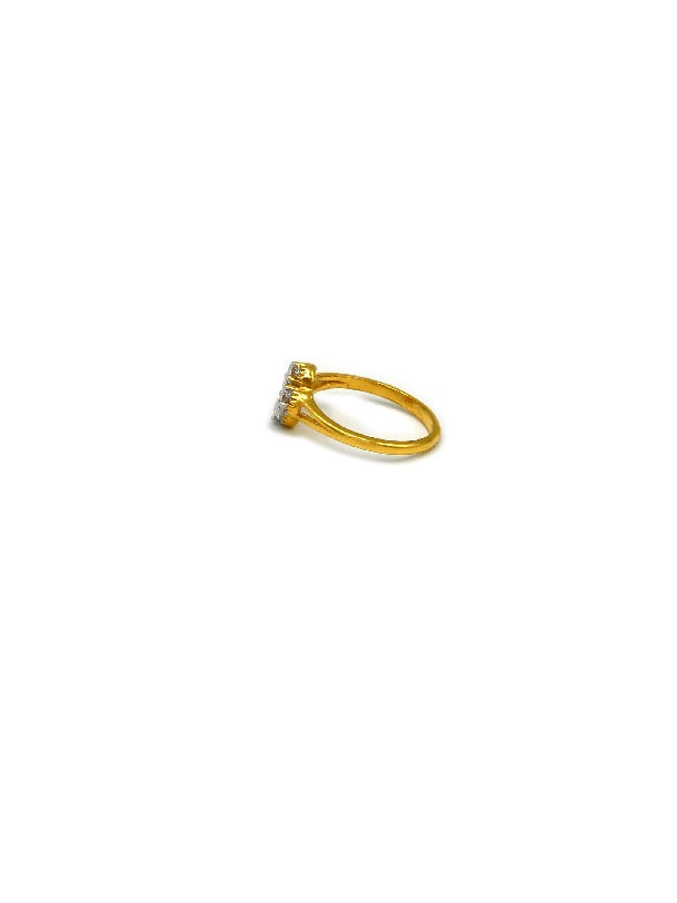 22ct Gold CZ Baby Ring