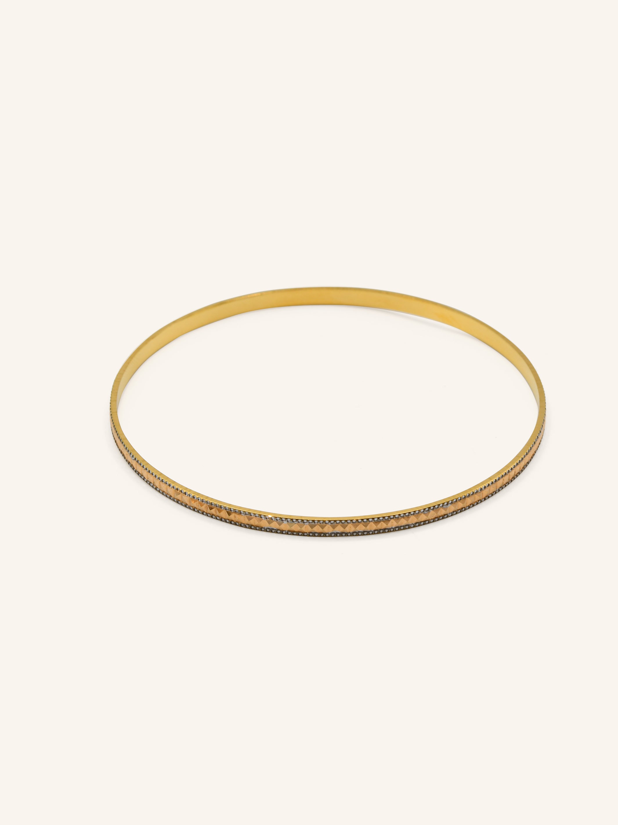 22ct Gold Two Tone 4 Piece Bangle