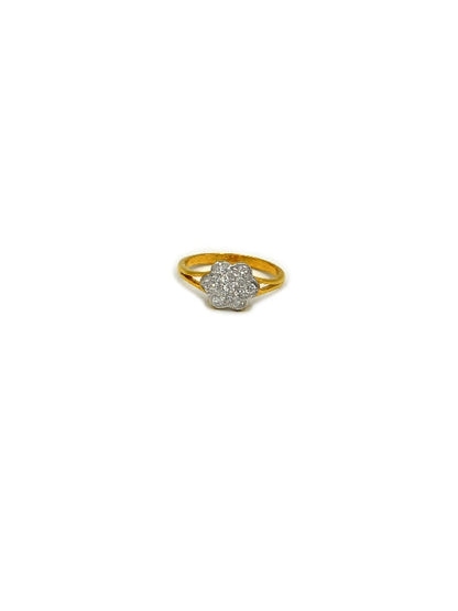 22ct Gold CZ Baby Ring