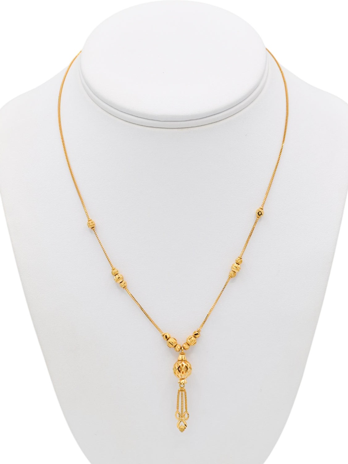 22ct Gold Ball Chain | Roop Darshan