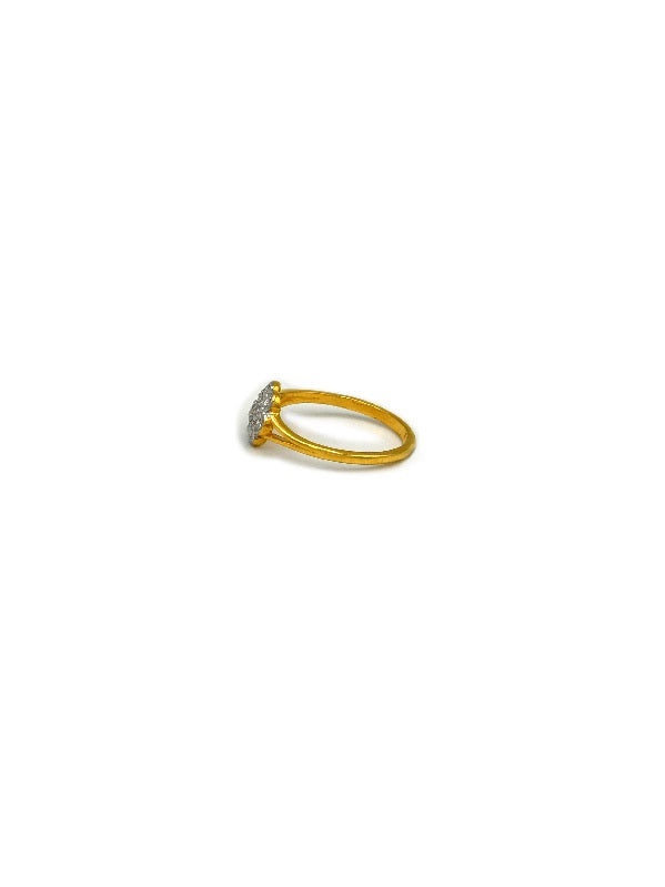 22ct Gold CZ Baby Ring