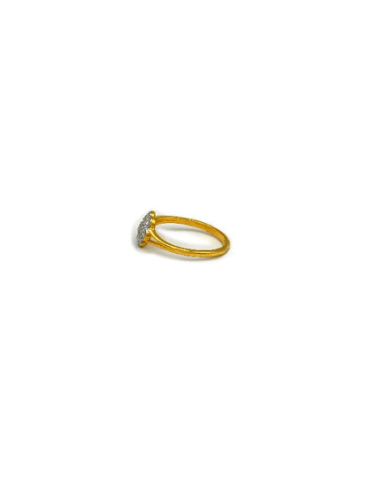 22ct Gold CZ Baby Ring