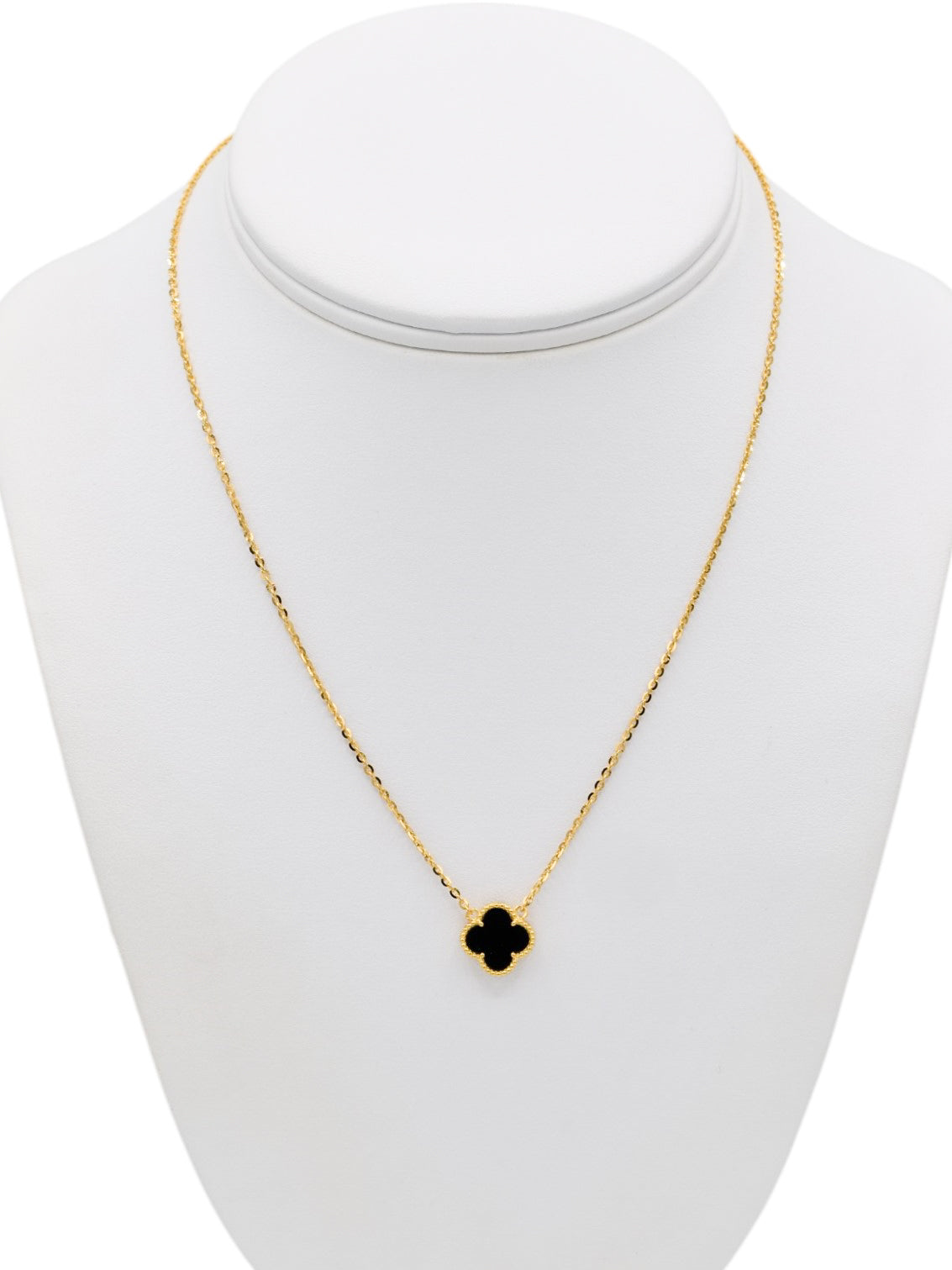 22ct Gold Black Flower Chain