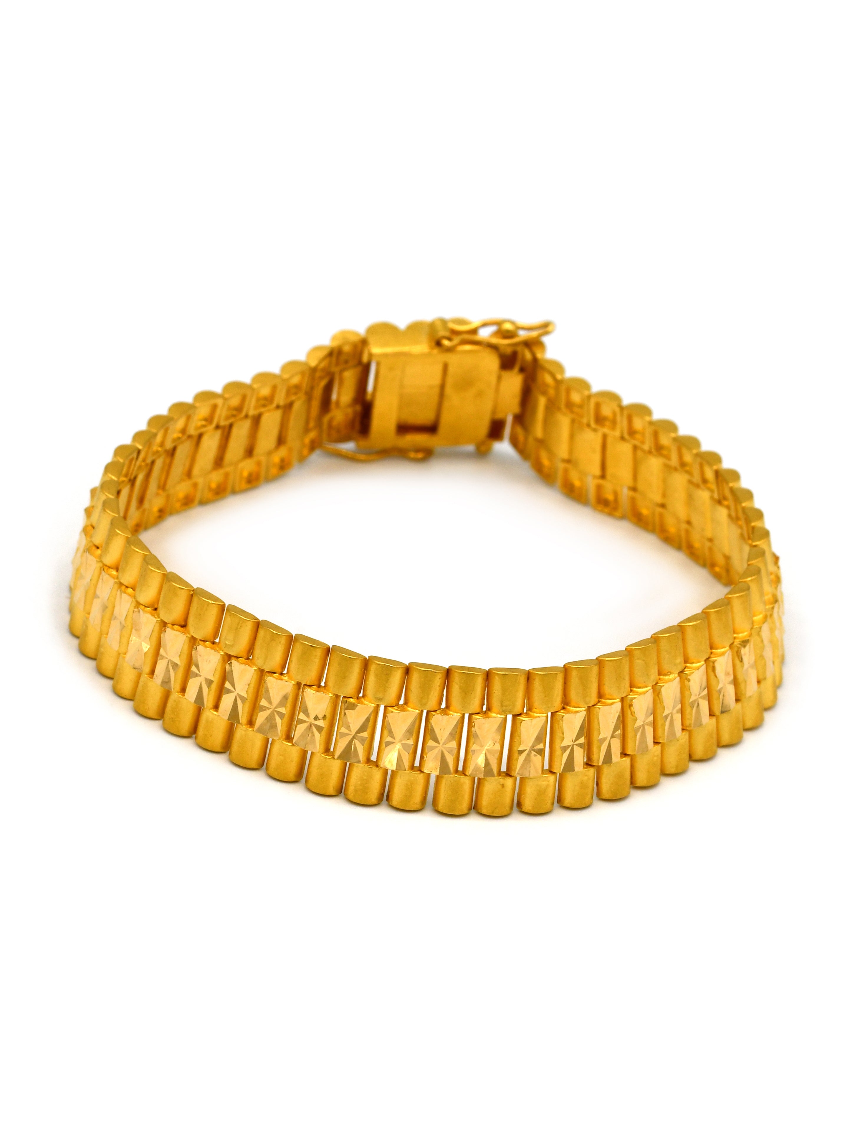 22ct Gold Mens Bracelet - Roop Darshan