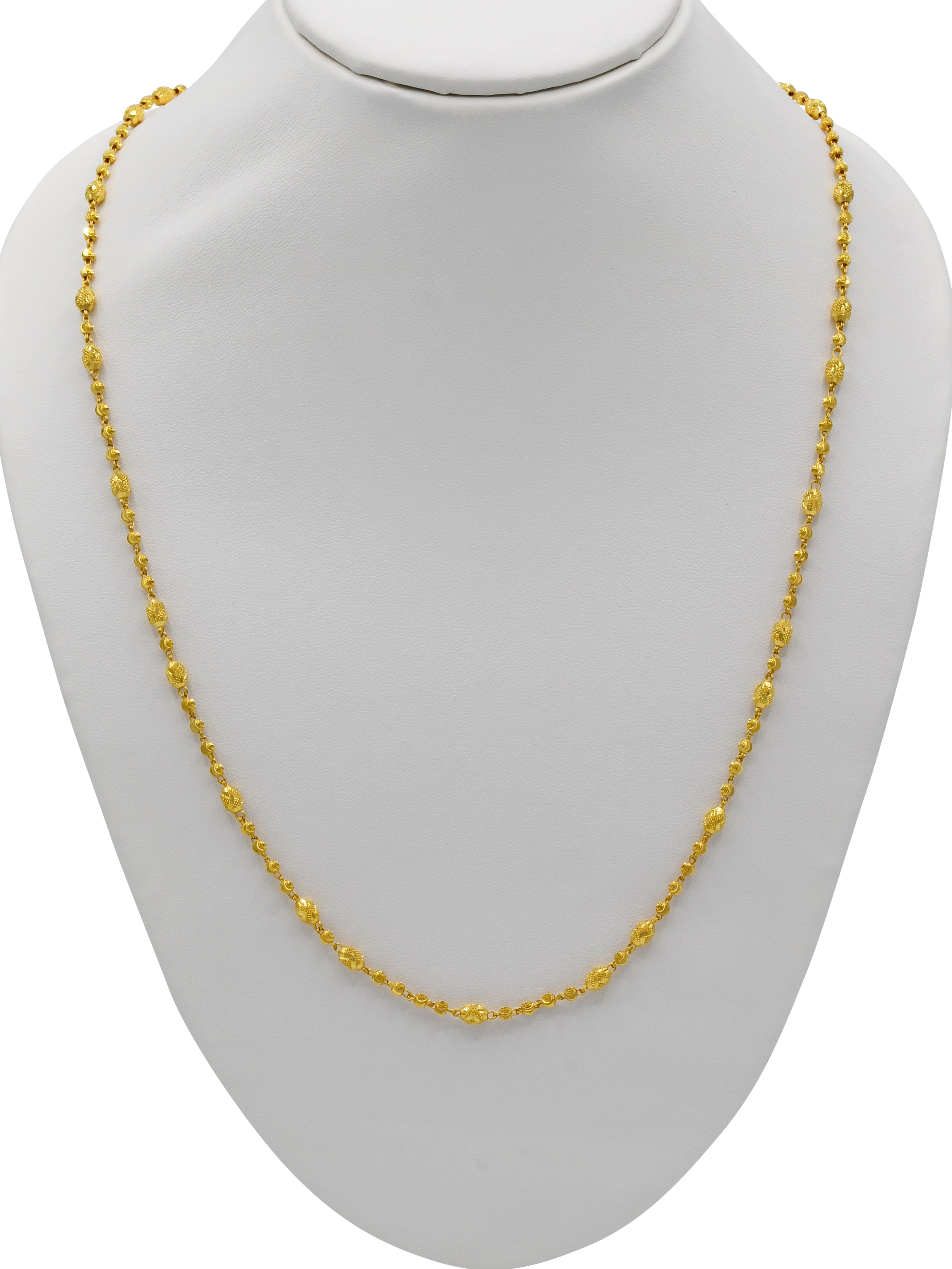 22ct Gold Ball Fancy Chain