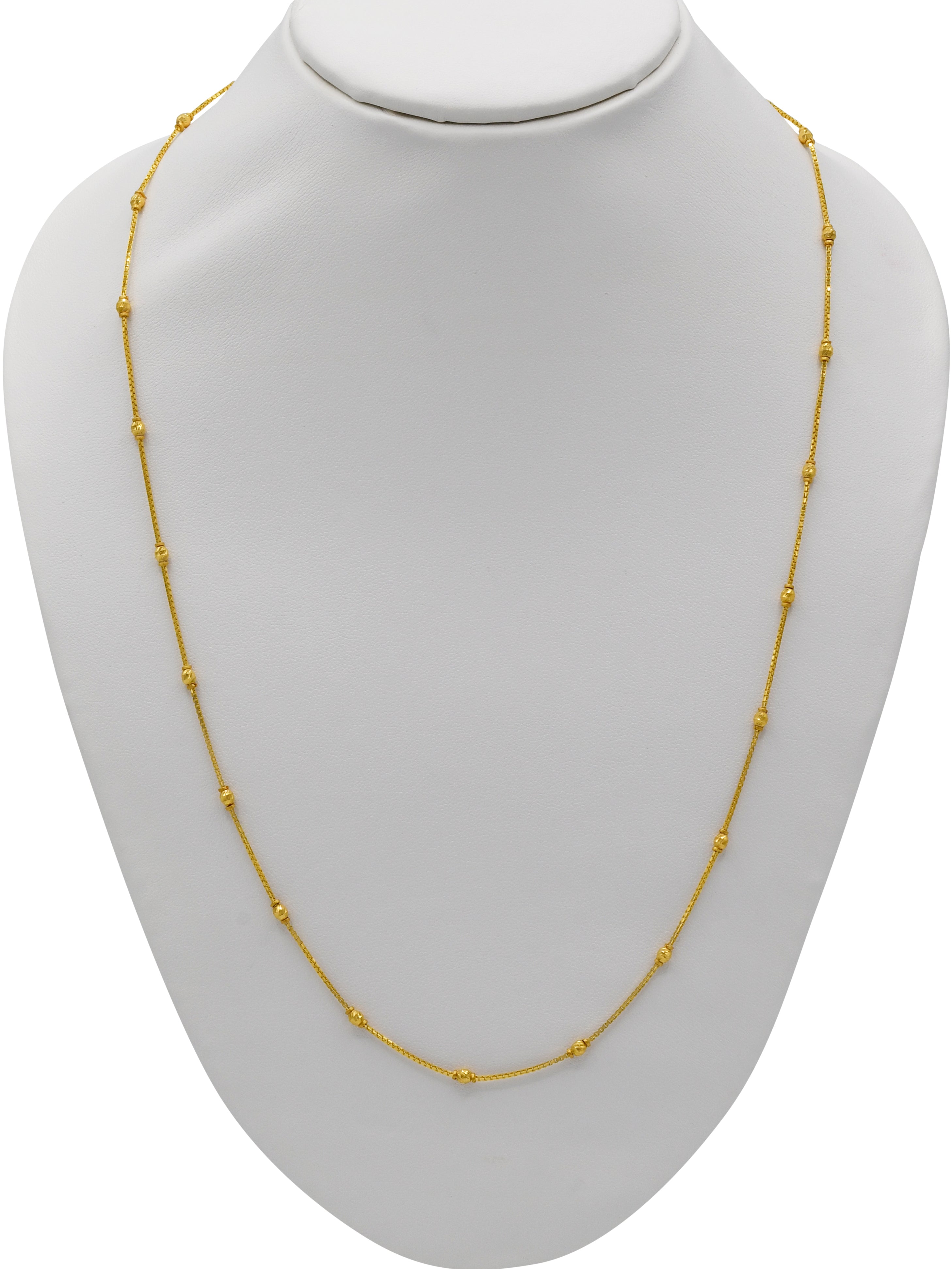 22ct Gold Ball Fancy Chain