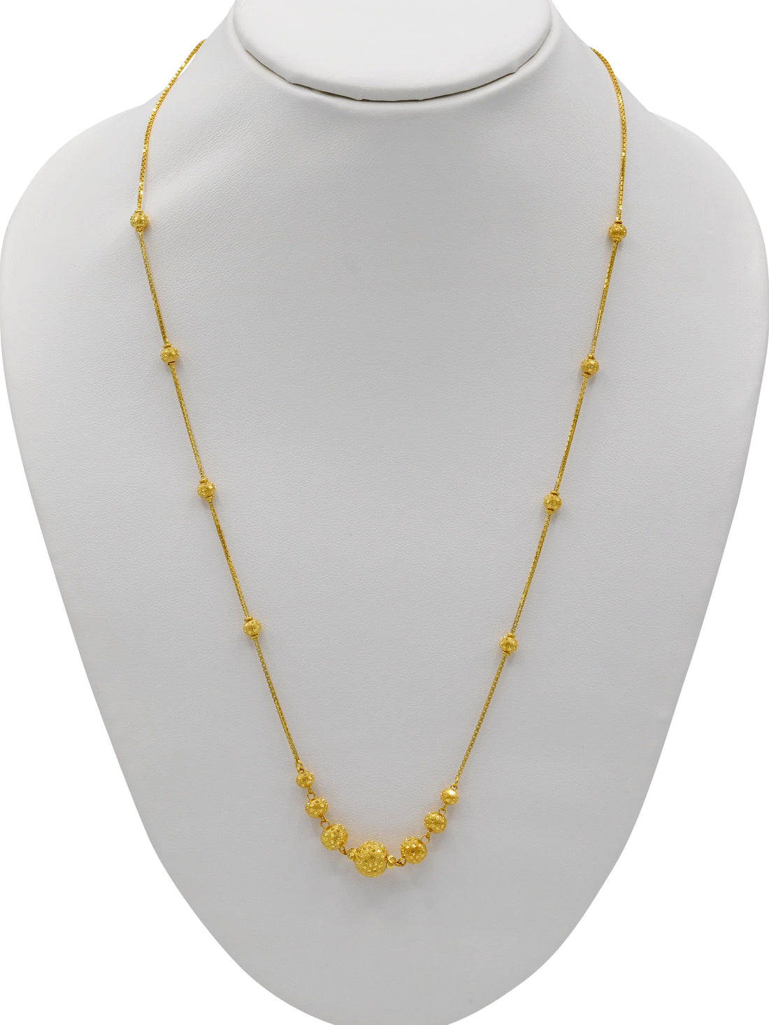 22ct Gold Ball Fancy Chain