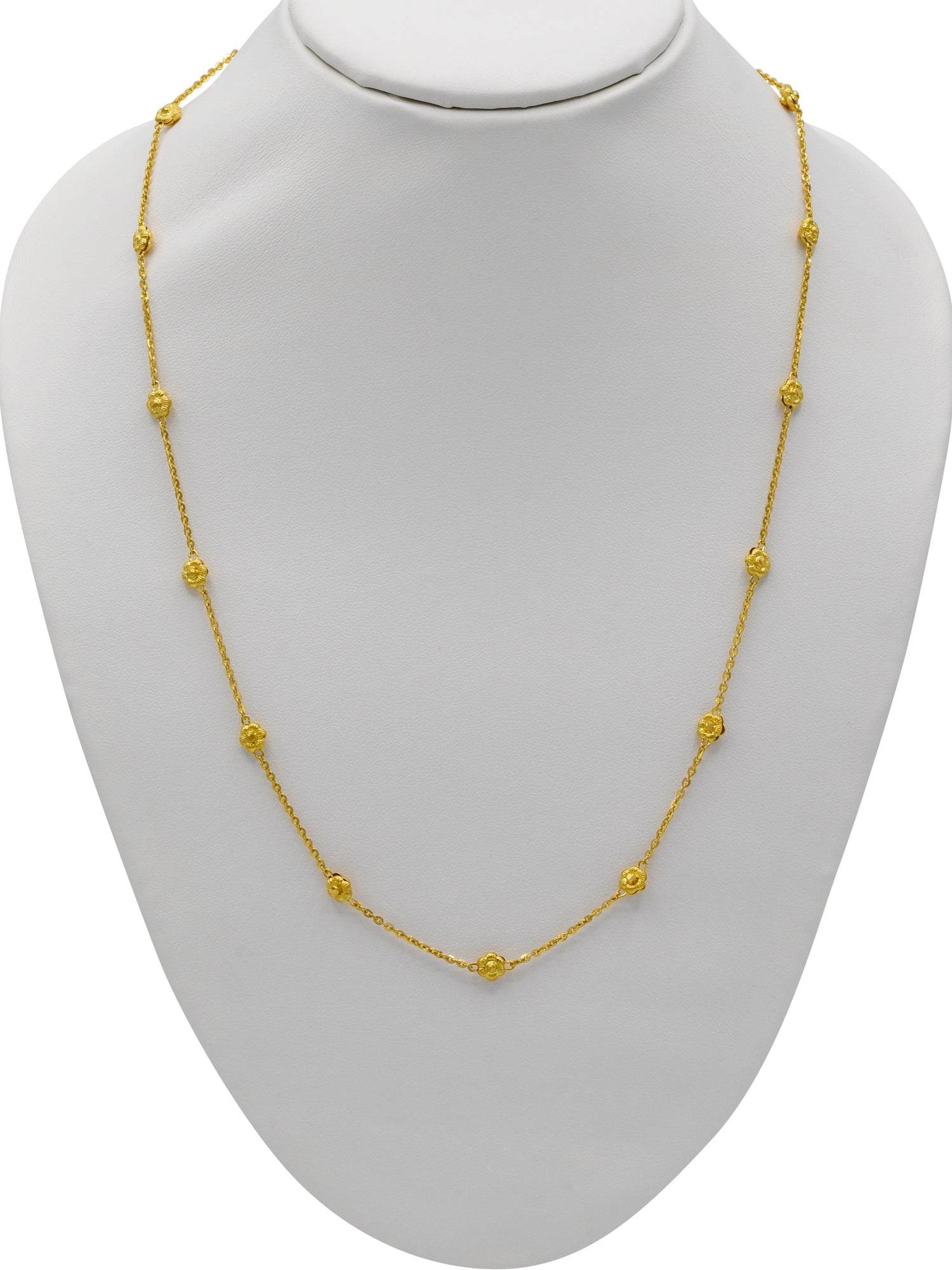 22ct Gold  Ball Fancy Chain