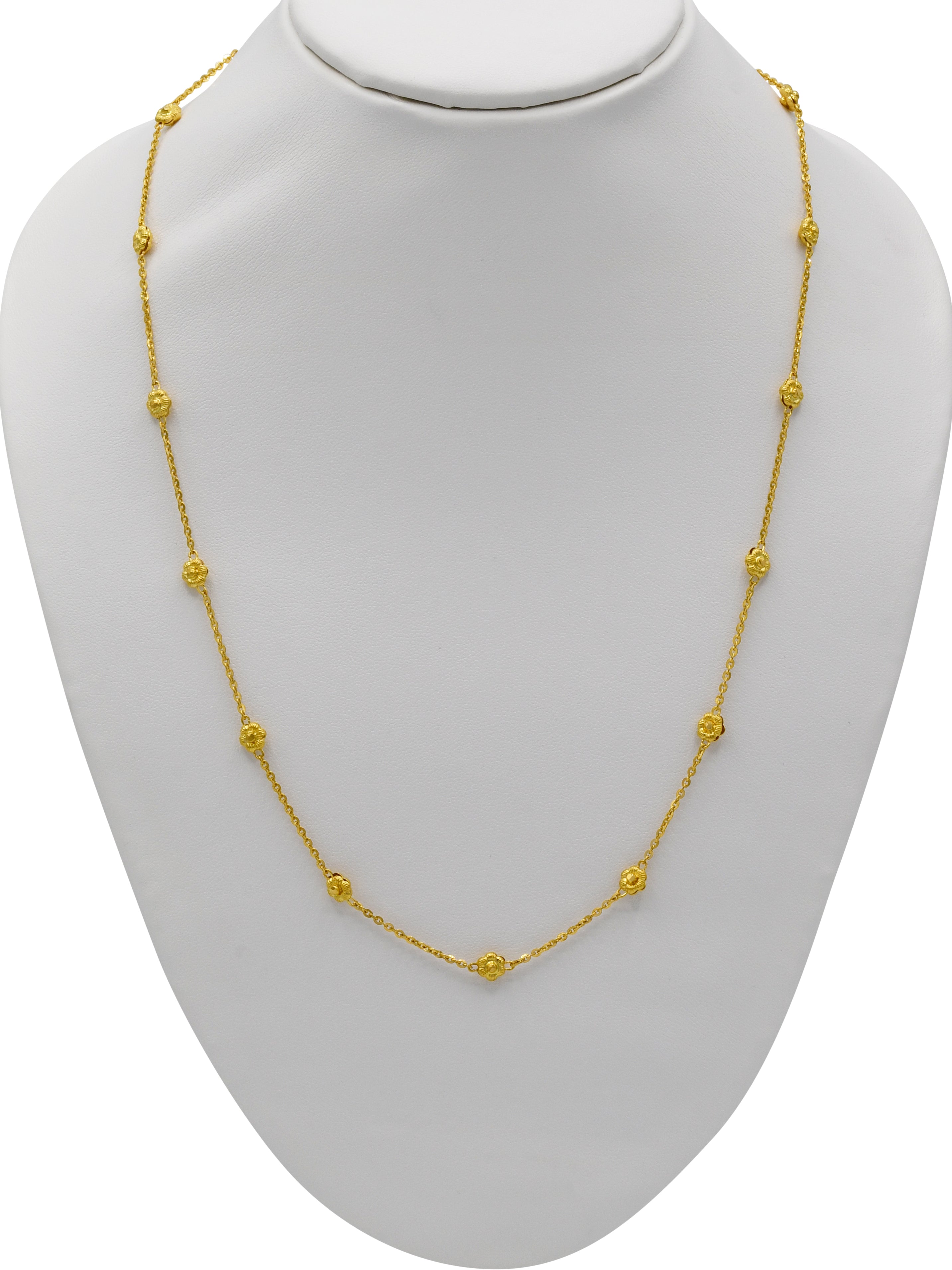22ct Gold  Ball Fancy Chain