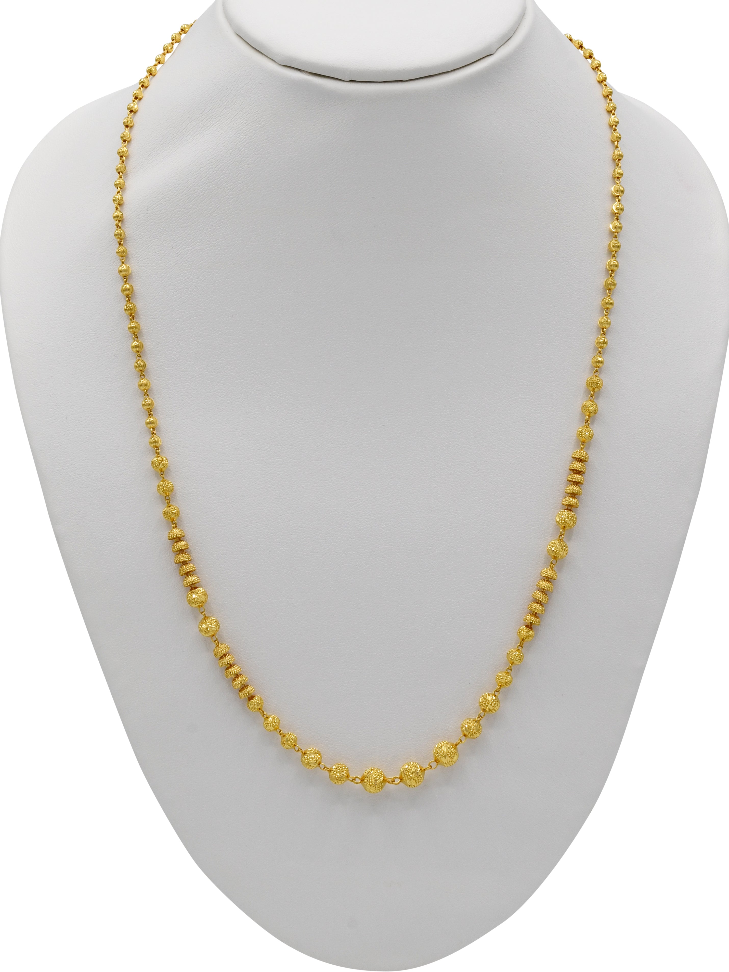 22ct Gold Ball Fancy Chain