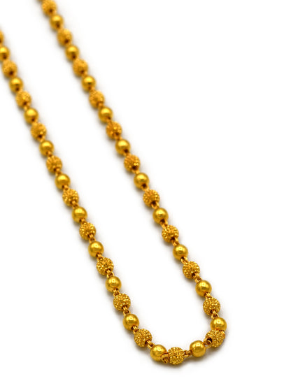 22ct Gold Ball Fancy Chain