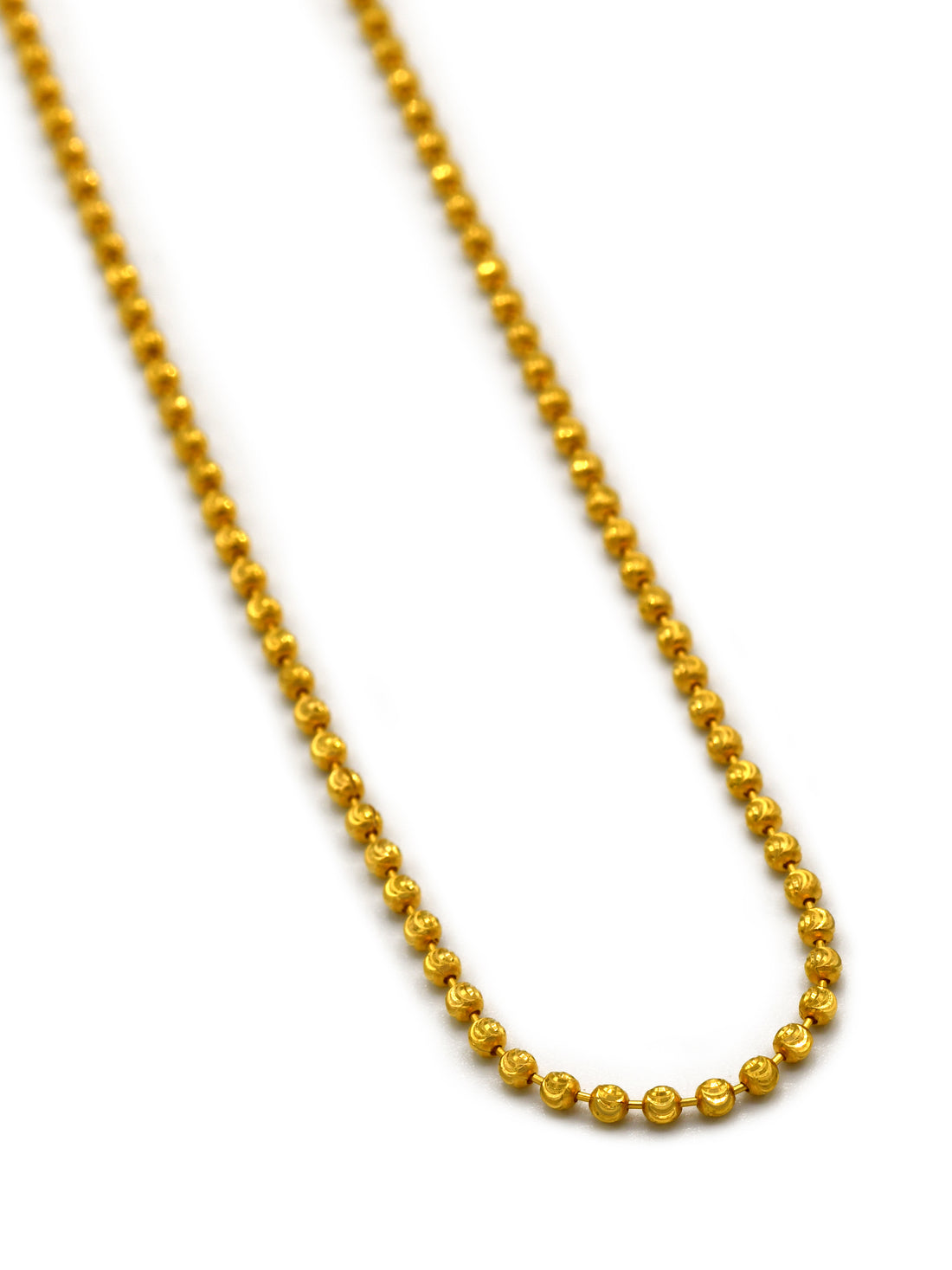22ct Gold Ball Fancy Chain