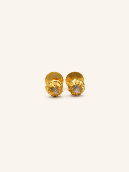 22ct Gold Stud Earrings 2.49 GMS - Roop Darshan