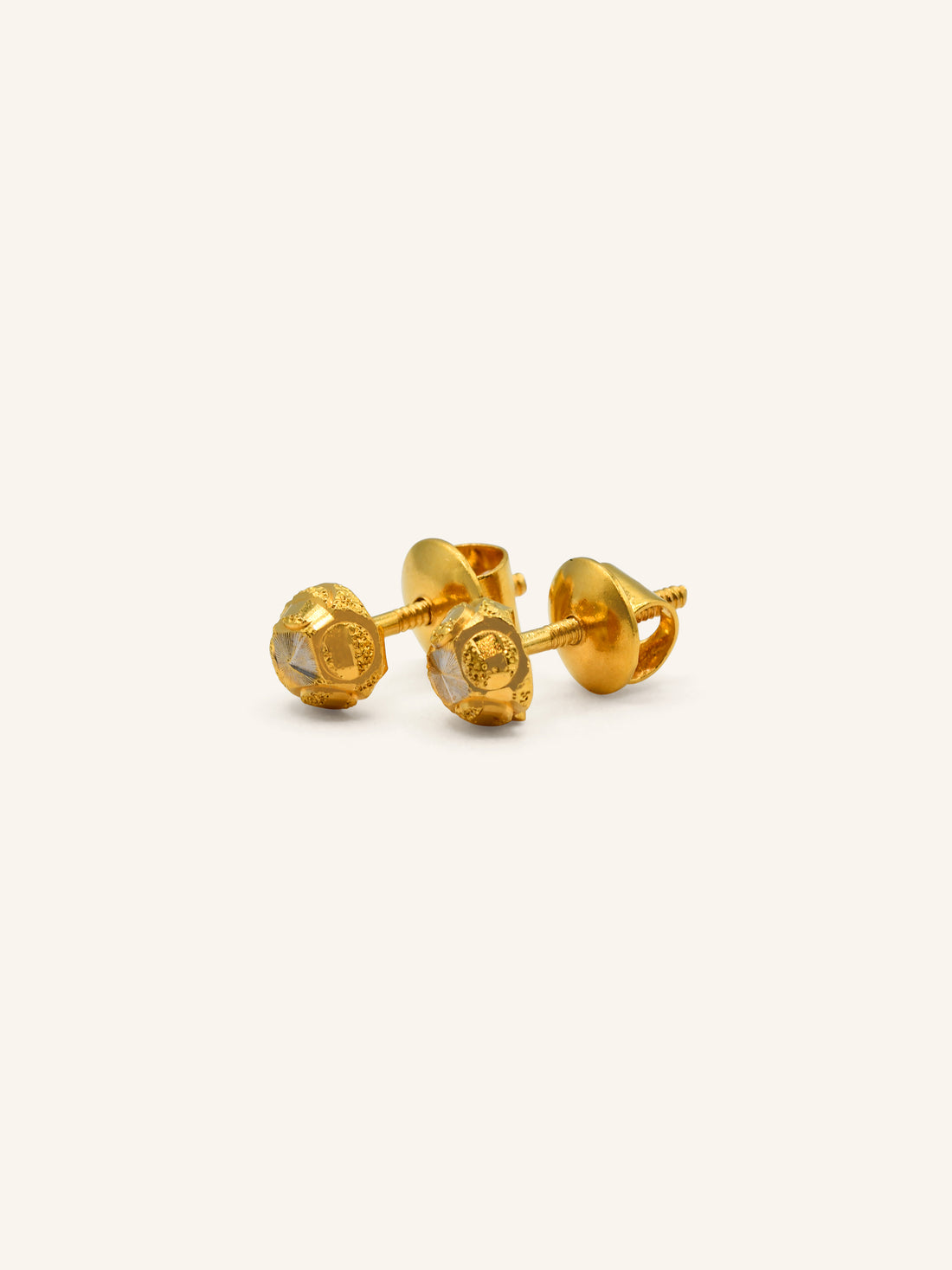 22ct Gold Stud Earrings 2.49 GMS - Roop Darshan