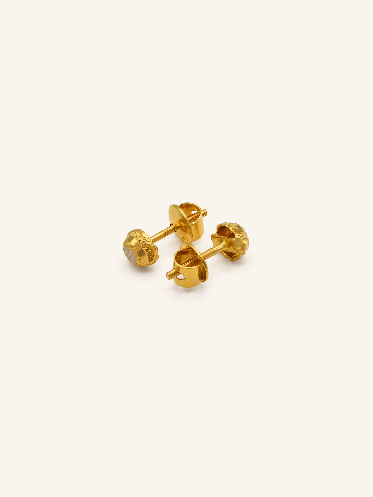 22ct Gold Stud Earrings 2.49 GMS - Roop Darshan