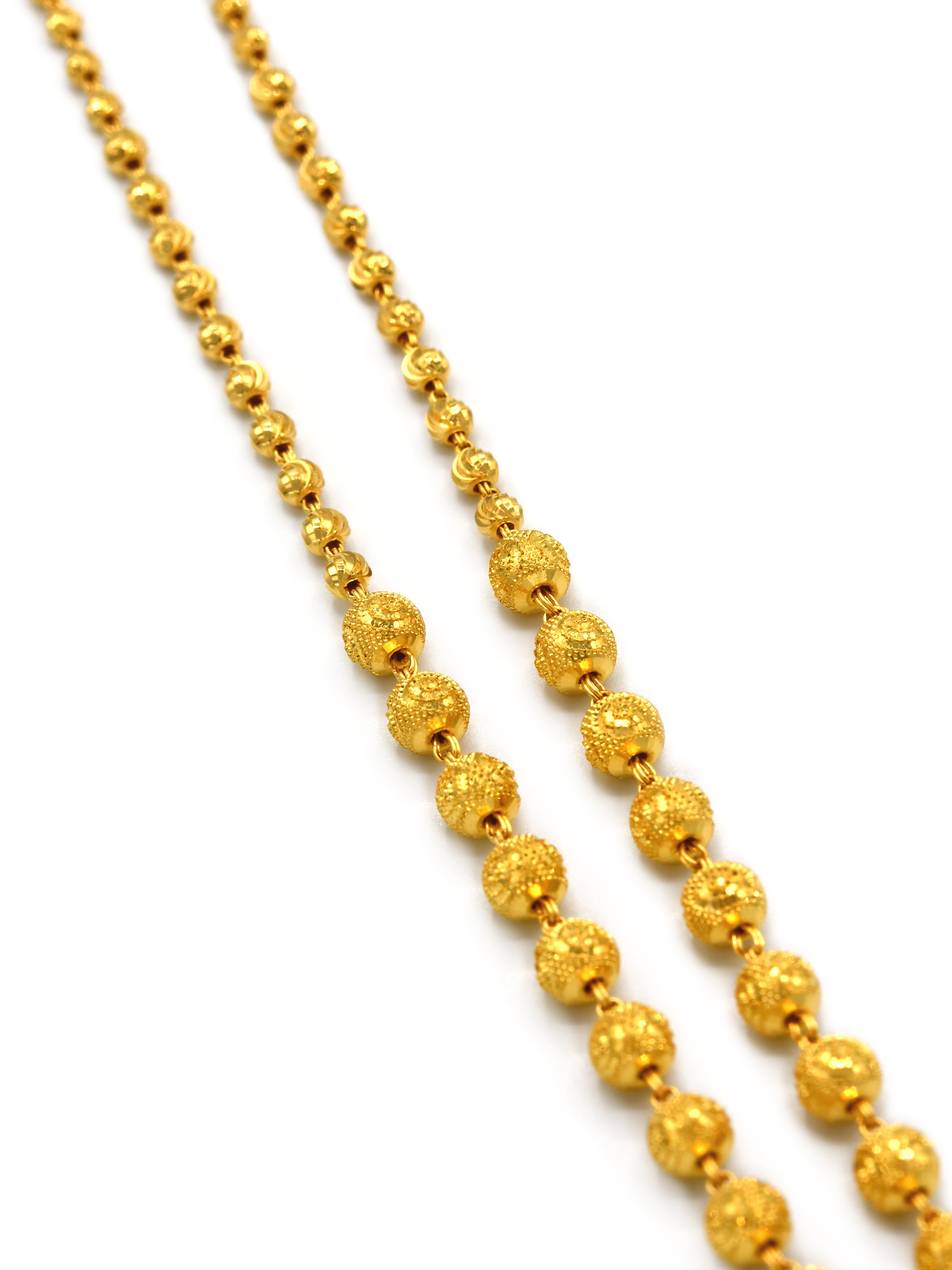 22ct Gold Ball Fancy Chain