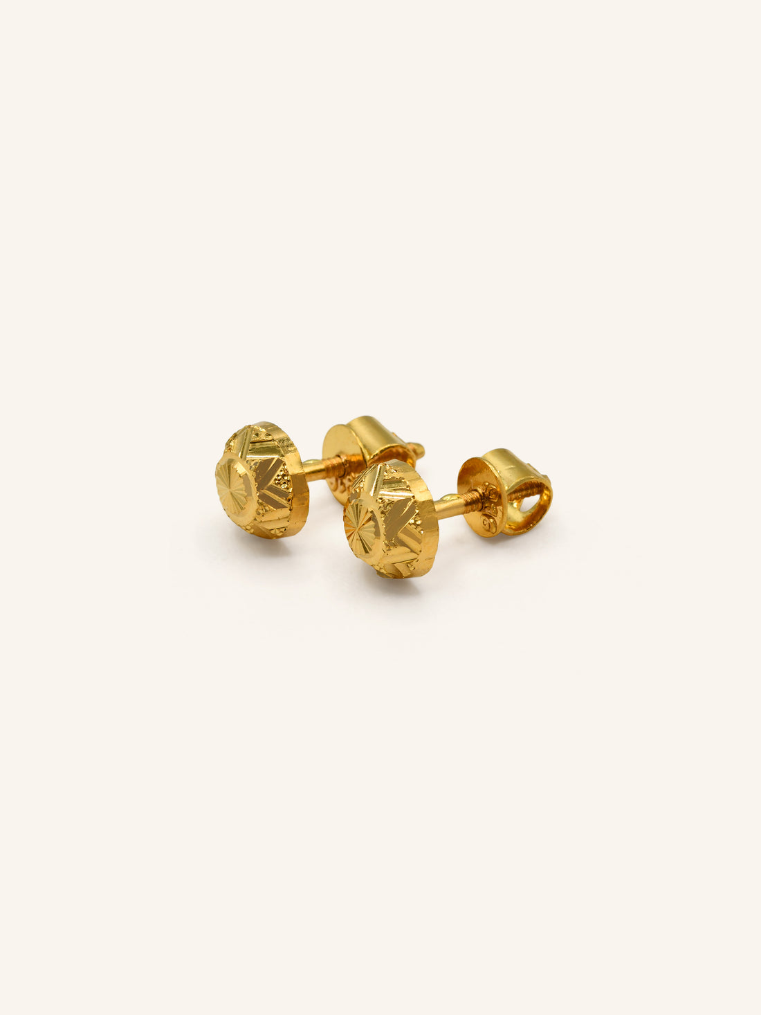 22ct Gold Stud Earring 1.89 GMS - Roop Darshan