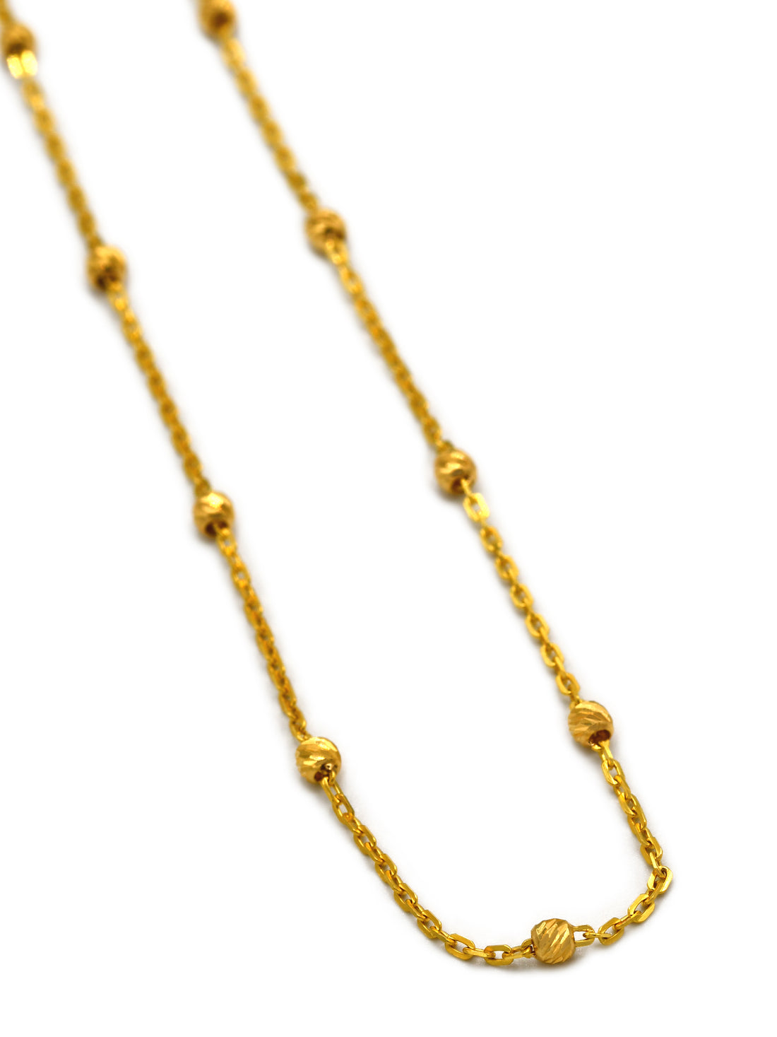 22ct Gold Ball Fancy Chain
