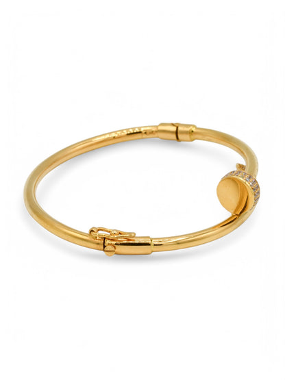 22ct Gold CZ Bangle