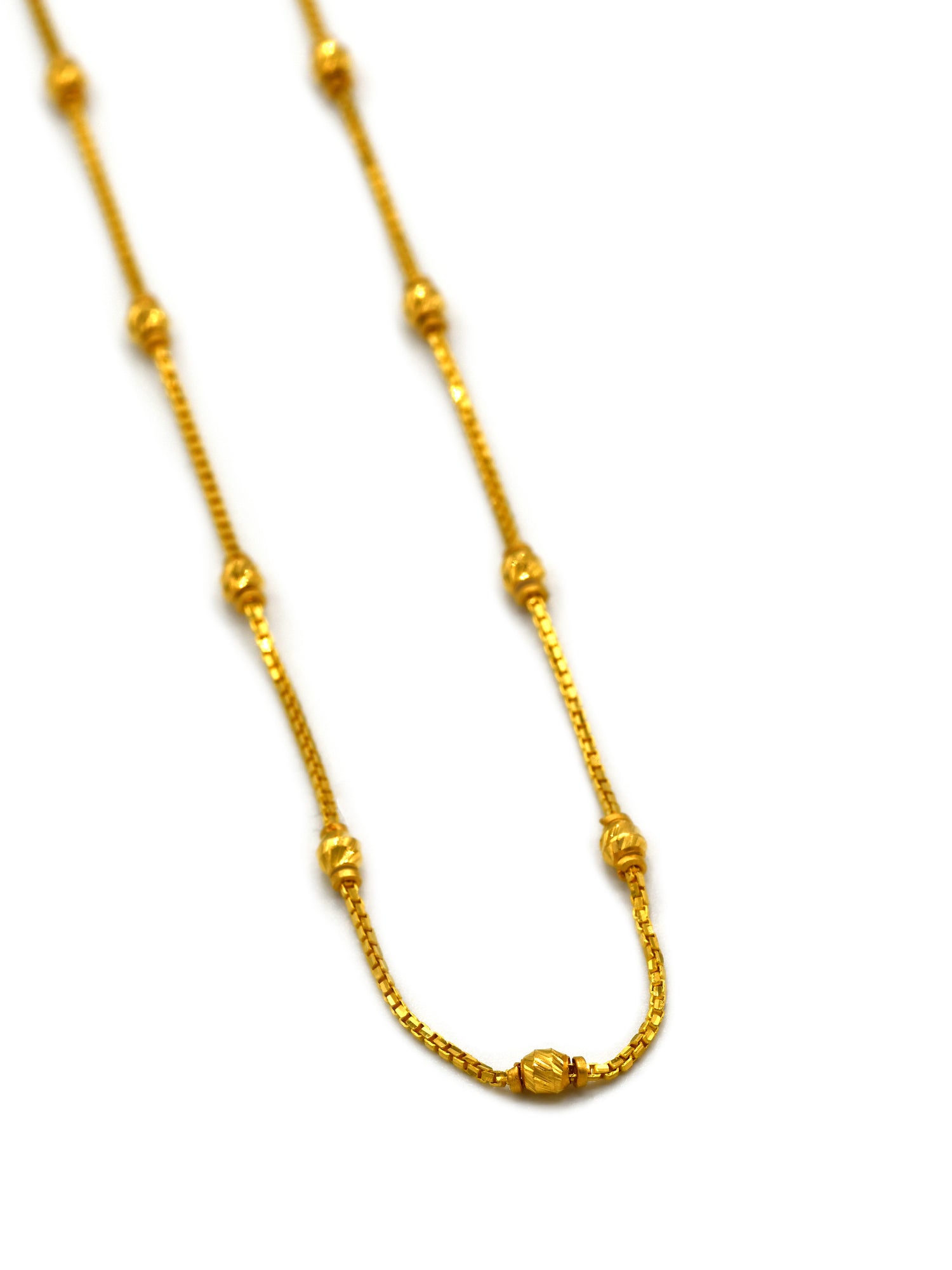 22ct Gold Ball Fancy Chain