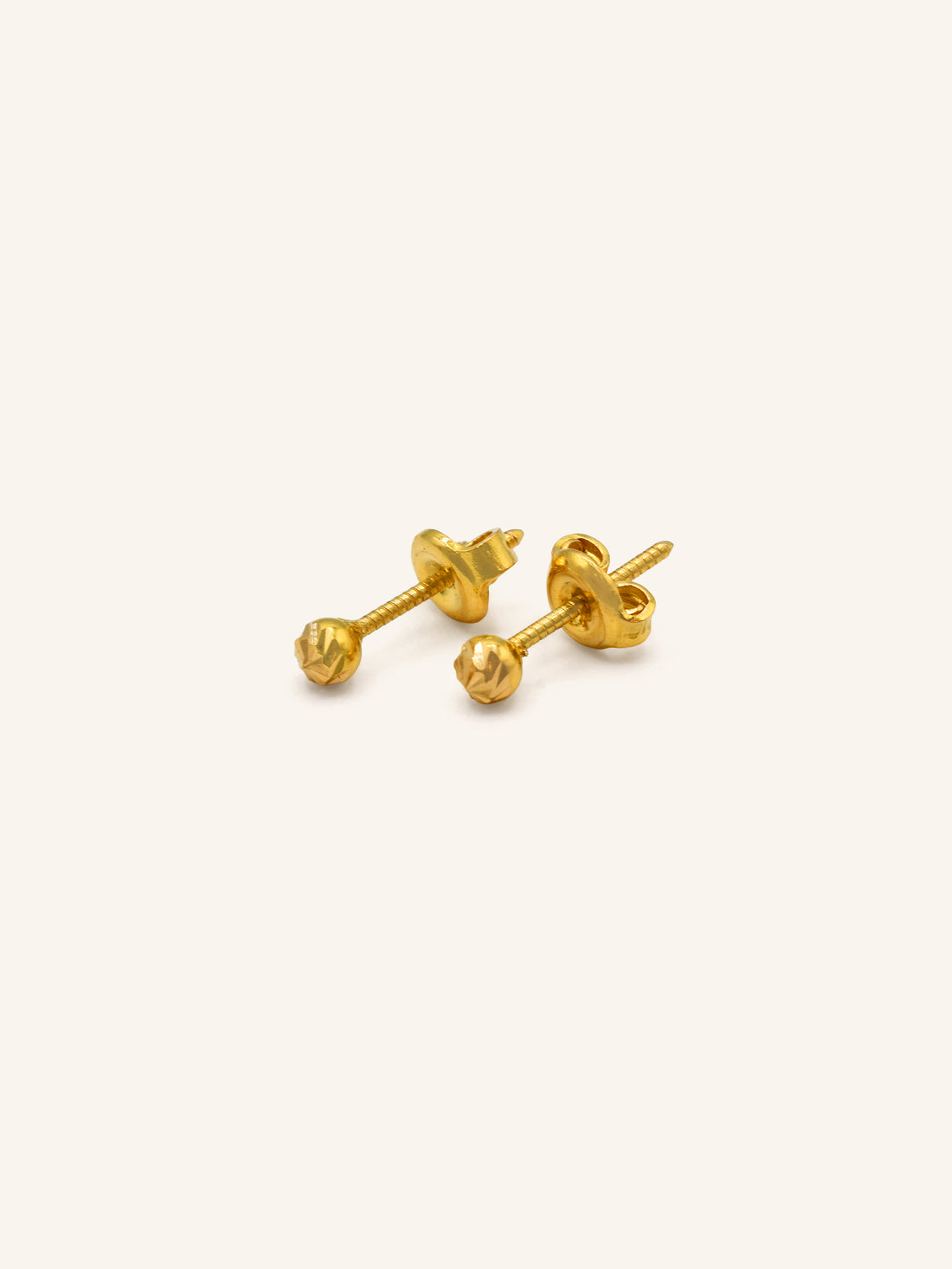 22ct Gold Stud Earrings 0.98 GMS - Roop Darshan