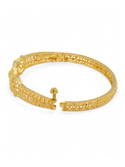 22ct Gold Filigree Screw Bangle
