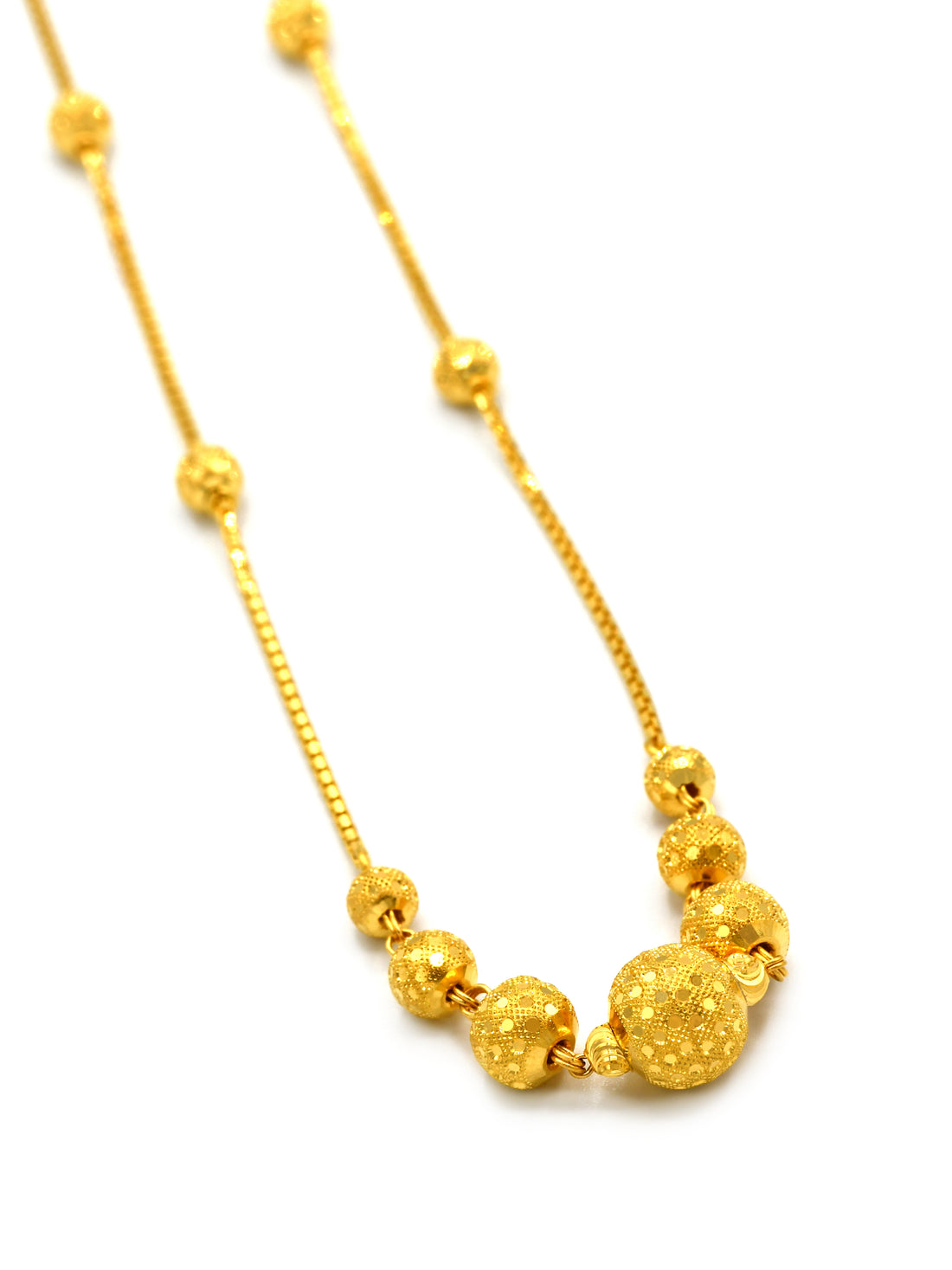 22ct Gold Ball Fancy Chain