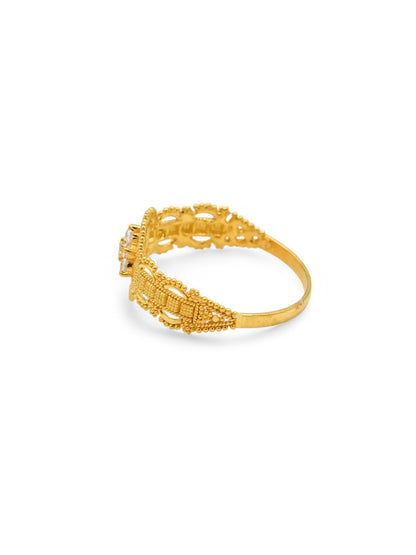 22ct Gold CZ Ladies Ring