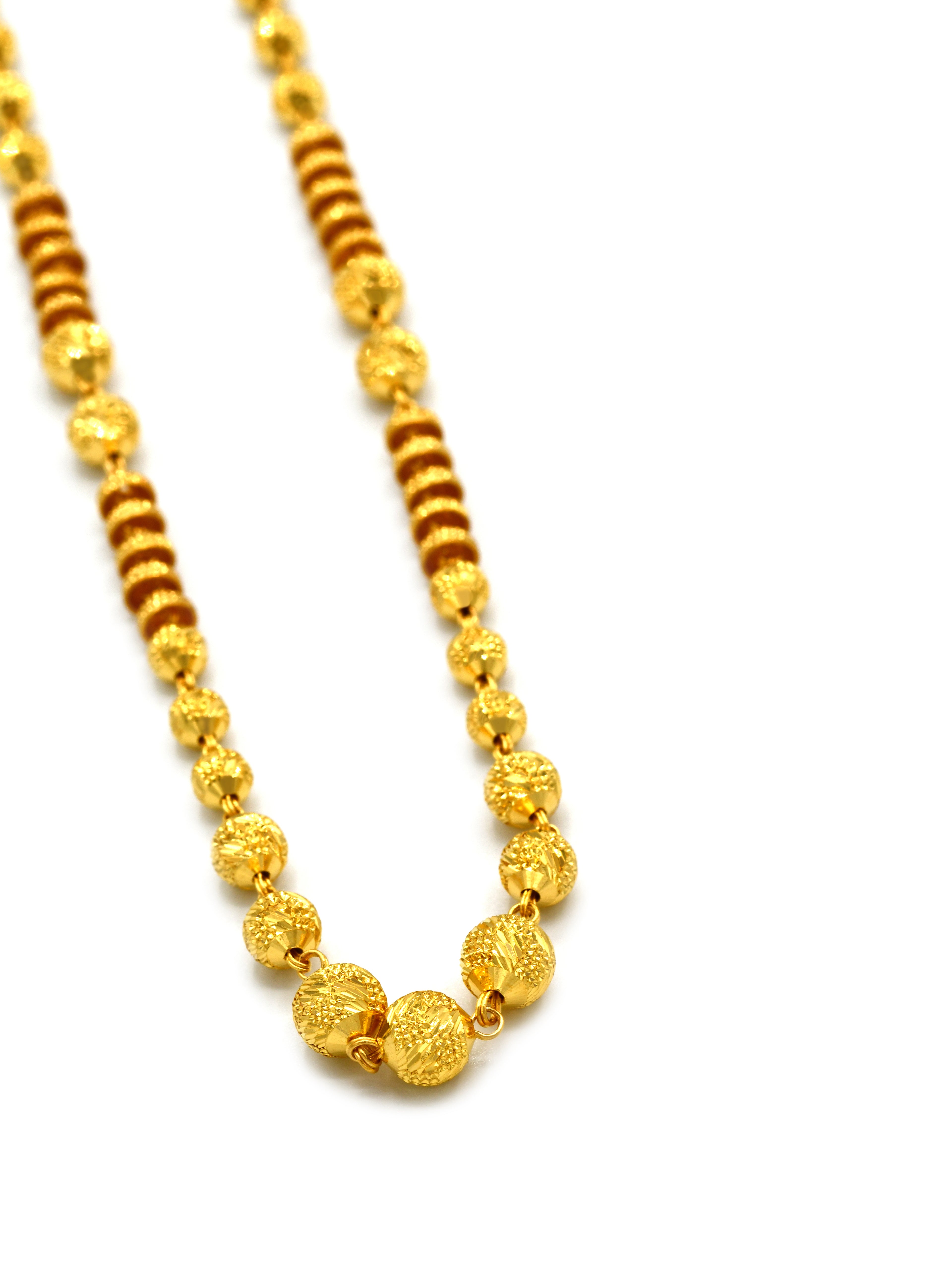 22ct Gold Ball Fancy Chain