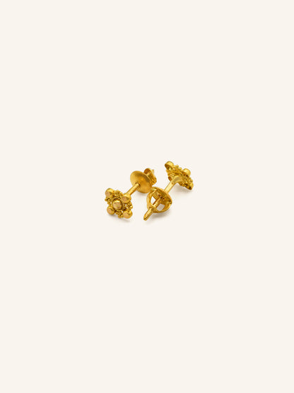 22ct Gold Stud Earrings 1.22 GMS - Roop Darshan