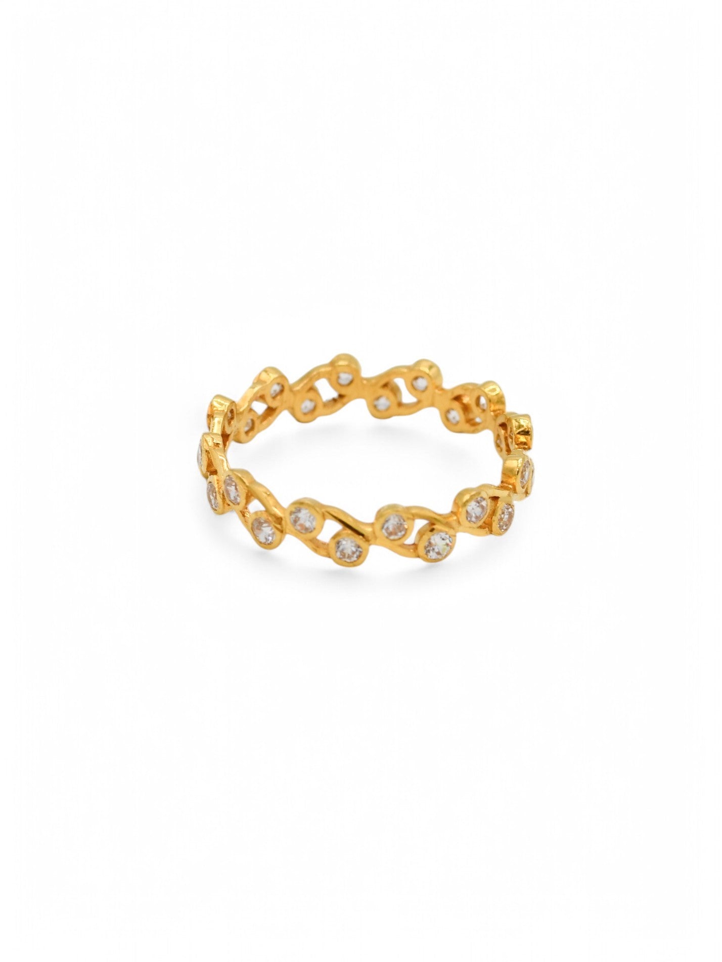 22ct Gold CZ Band Ring