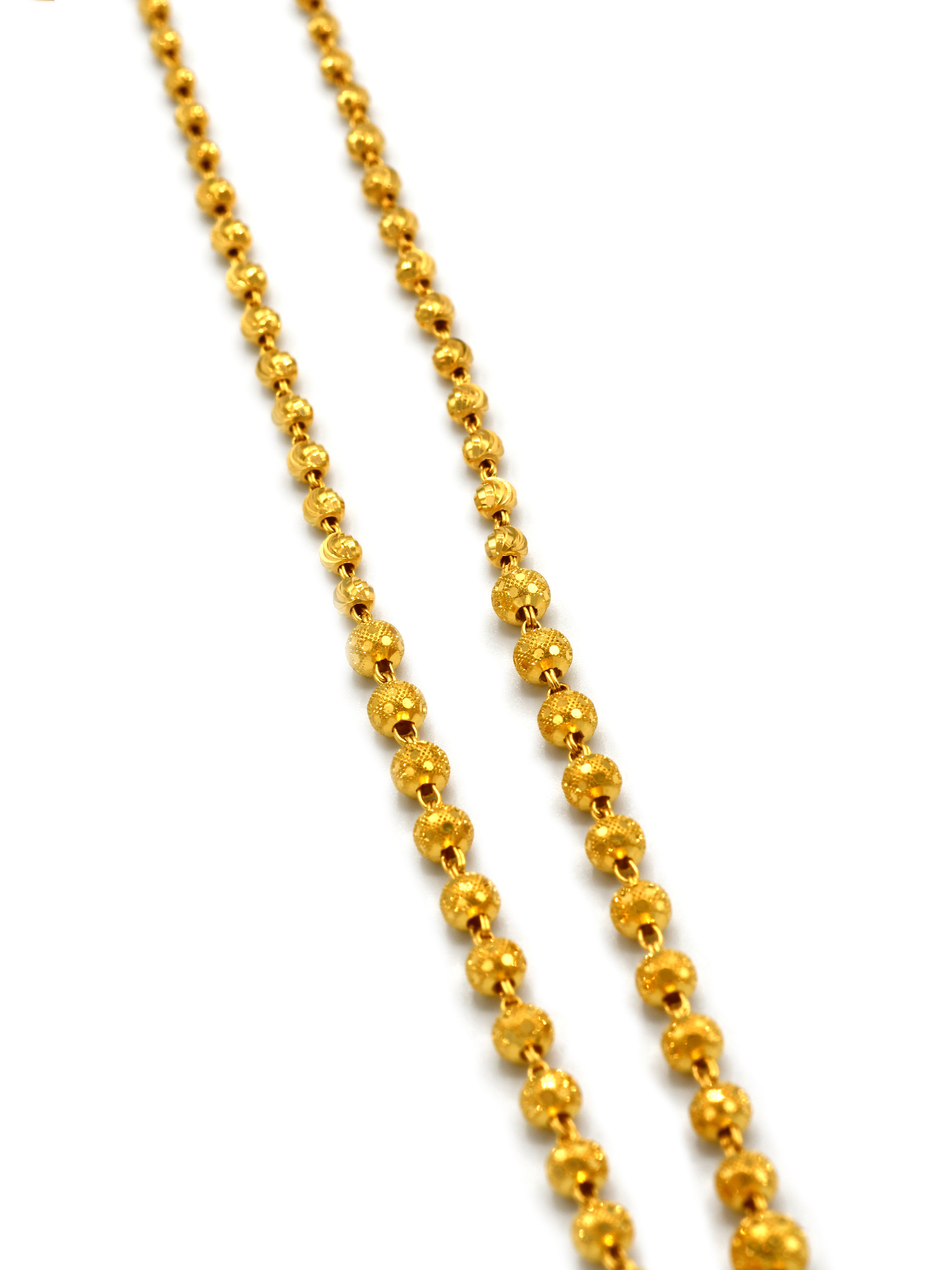 22ct Gold Ball Fancy Chain