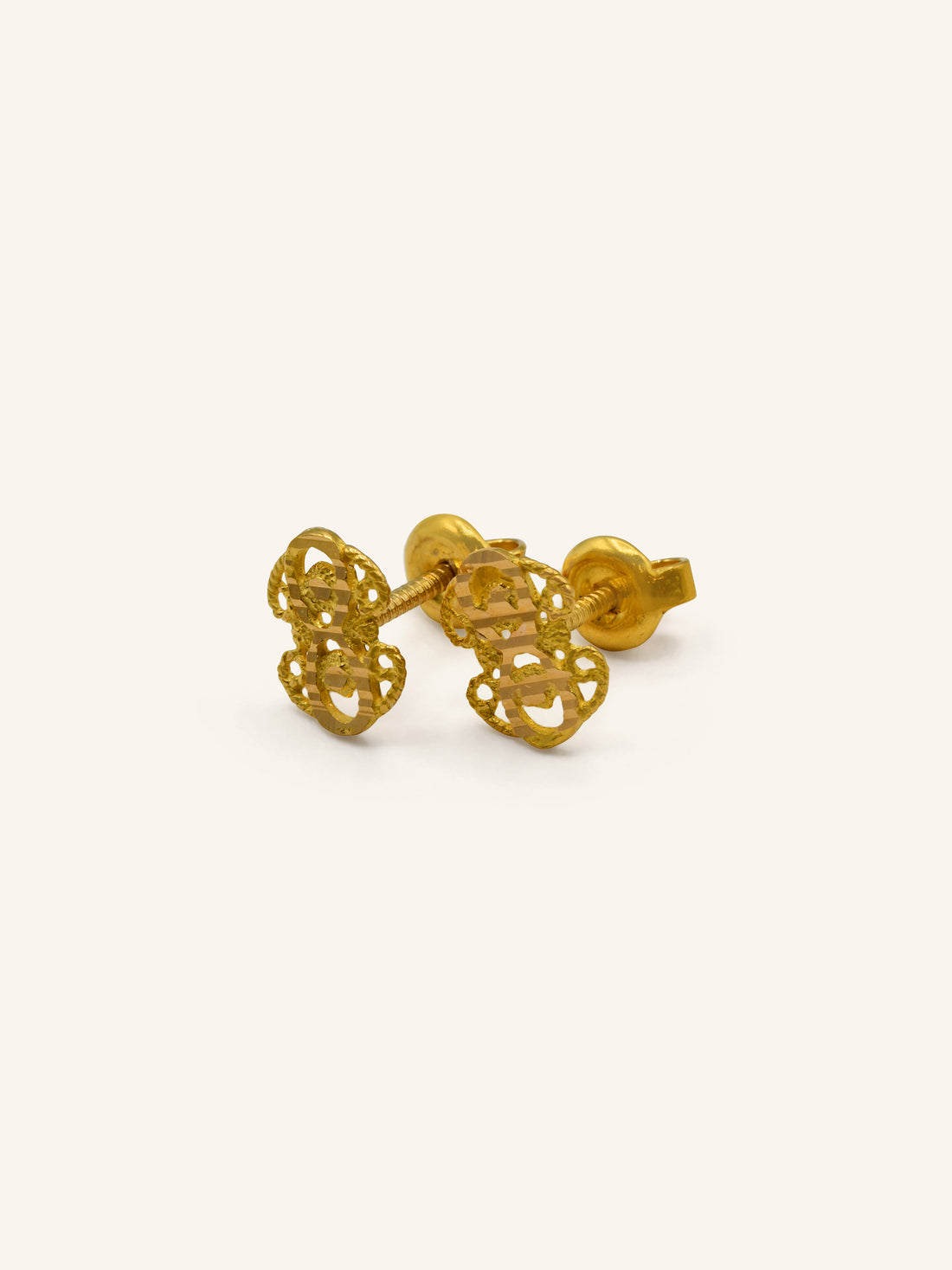 22ct Gold Stud Earrings 1.66 GMS - Roop Darshan