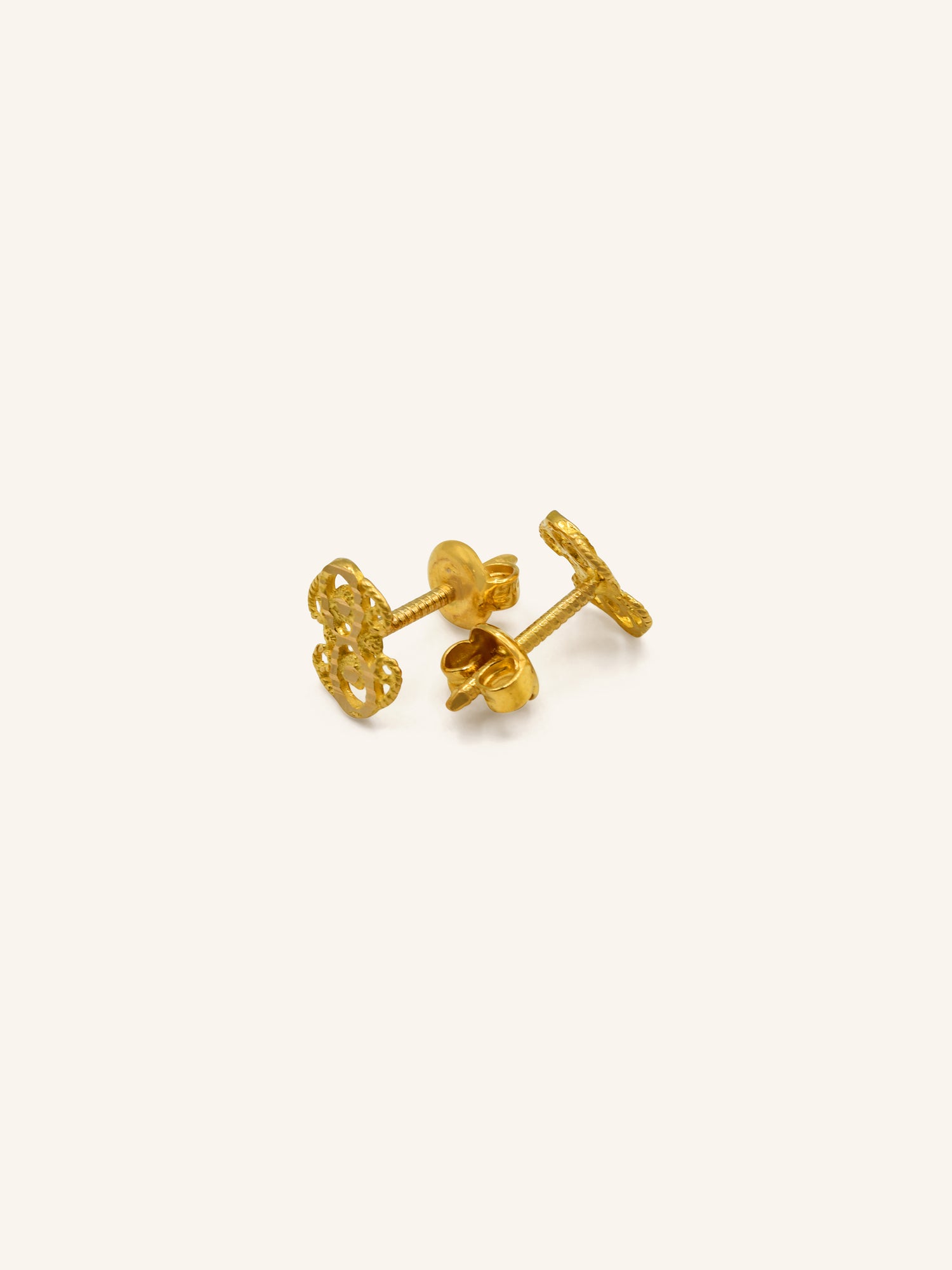22ct Gold Stud Earrings 1.66 GMS - Roop Darshan