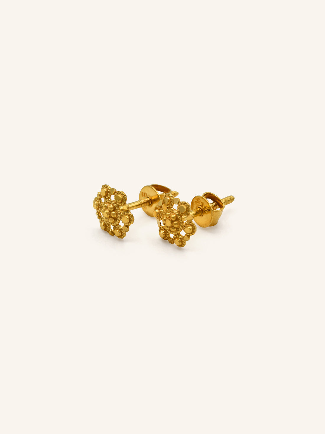 22ct Gold Stud Earring 1.00 GMS - Roop Darshan