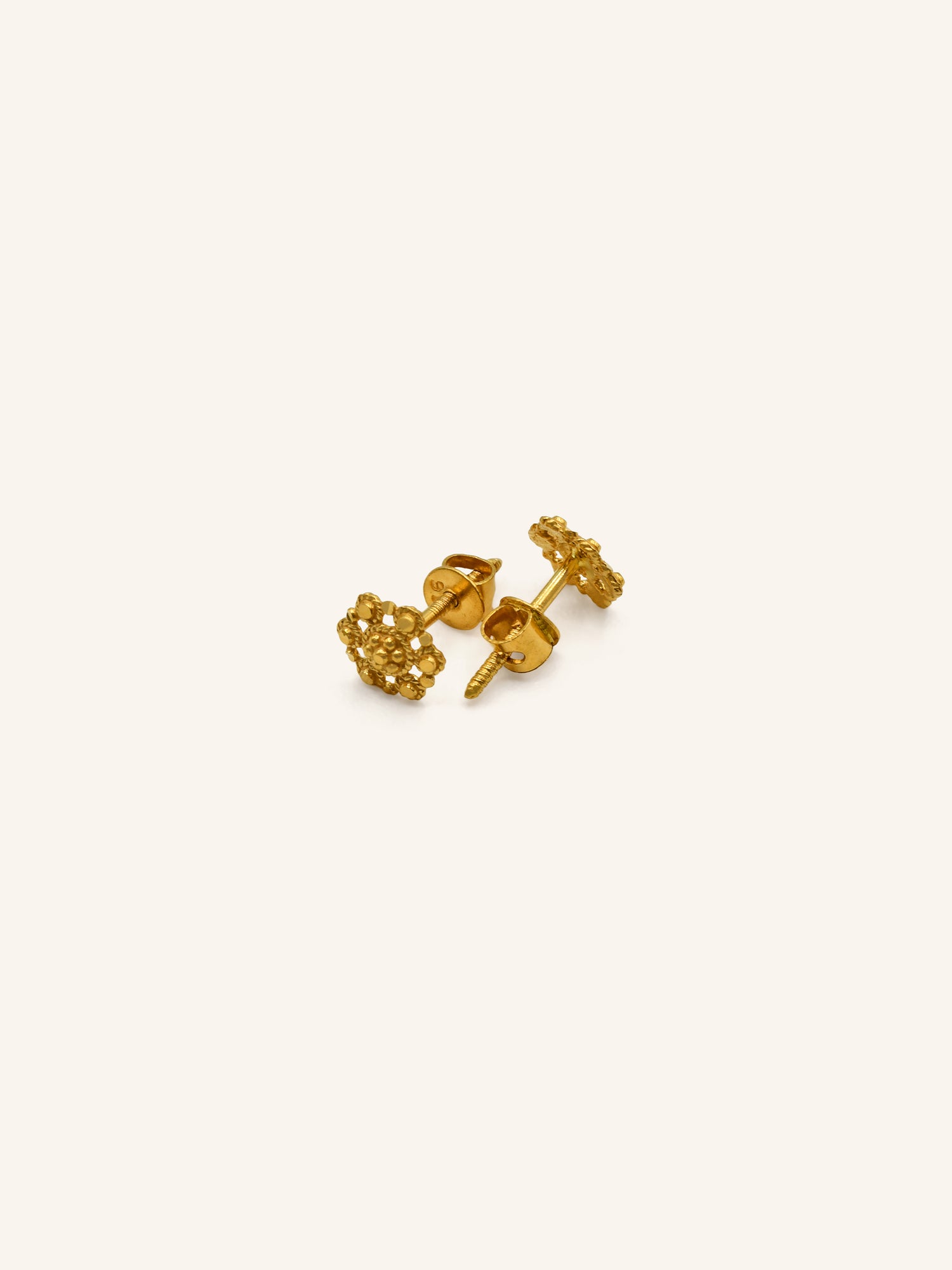 22ct Gold Stud Earring 1.00 GMS - Roop Darshan