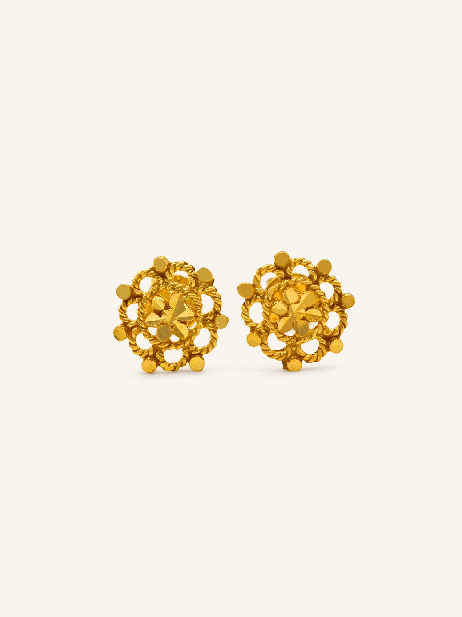 22ct Gold Stud Earring
