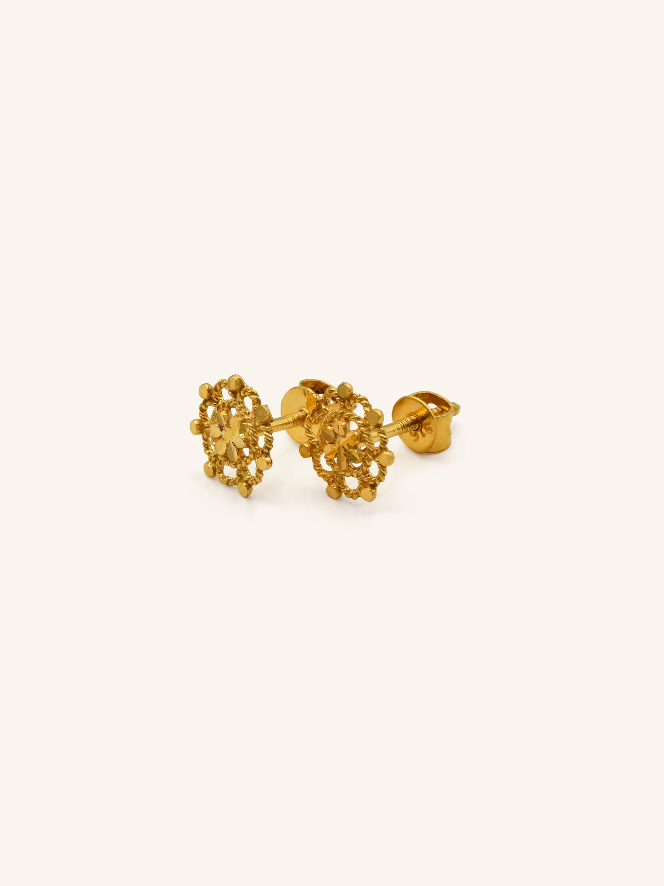 22ct Gold Stud Earring 1.11 GMS - Roop Darshan