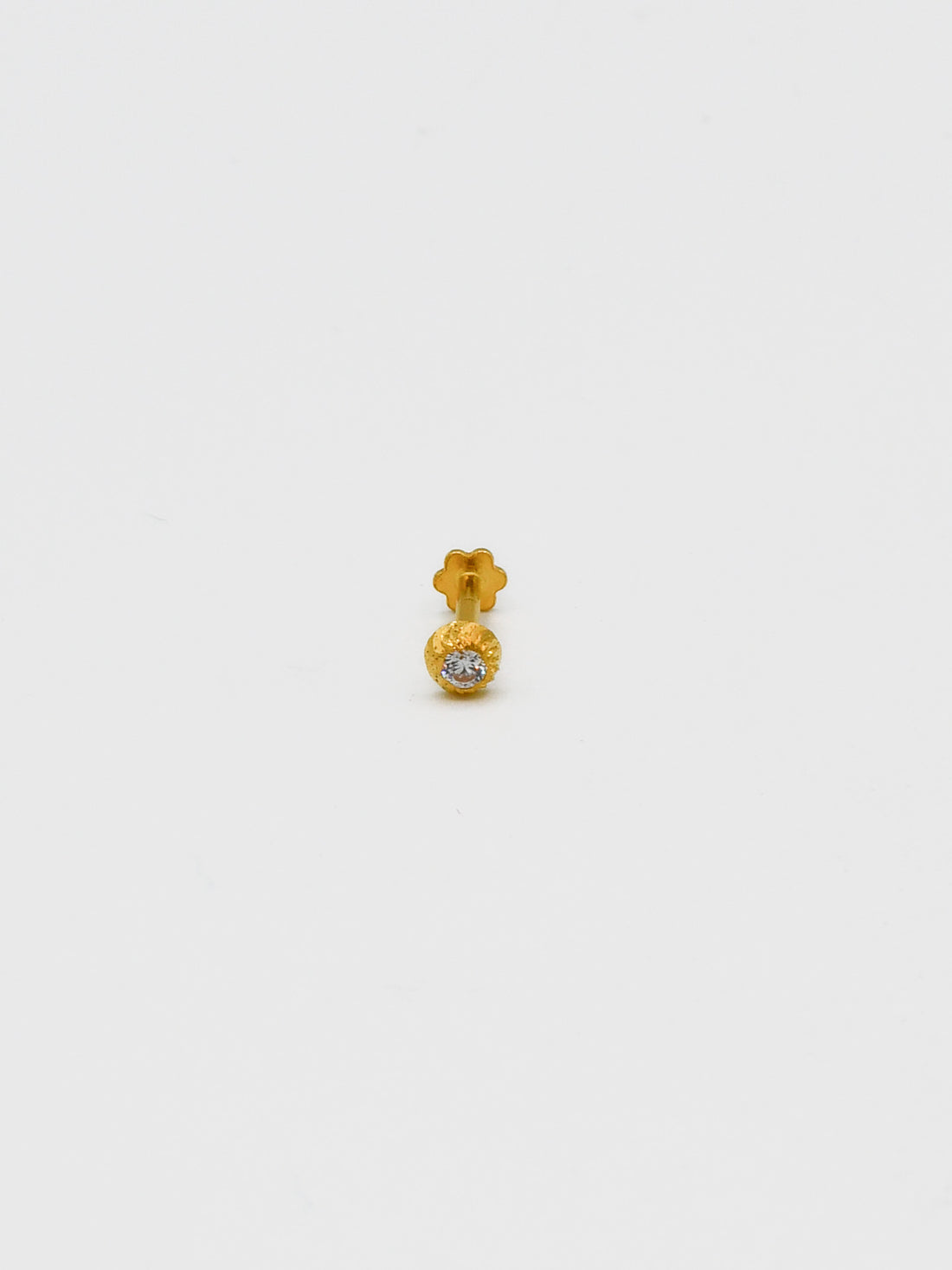22ct Gold CZ Nose Pin